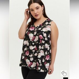Torrid floral tank top